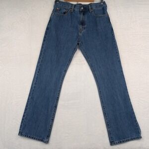 Levi's Jeans Mens 31x31 Blue 517 Bootcut Western Cowboy Red Tab Zip Fly Modern